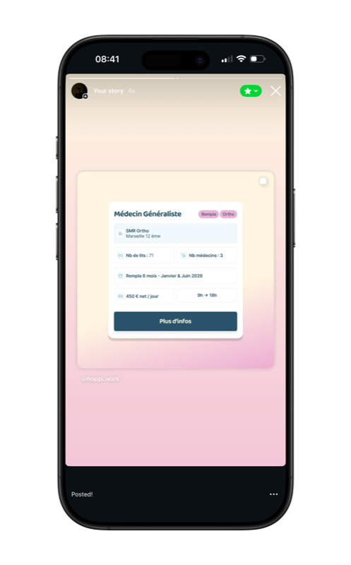 Publicité Instagram Hoppi
